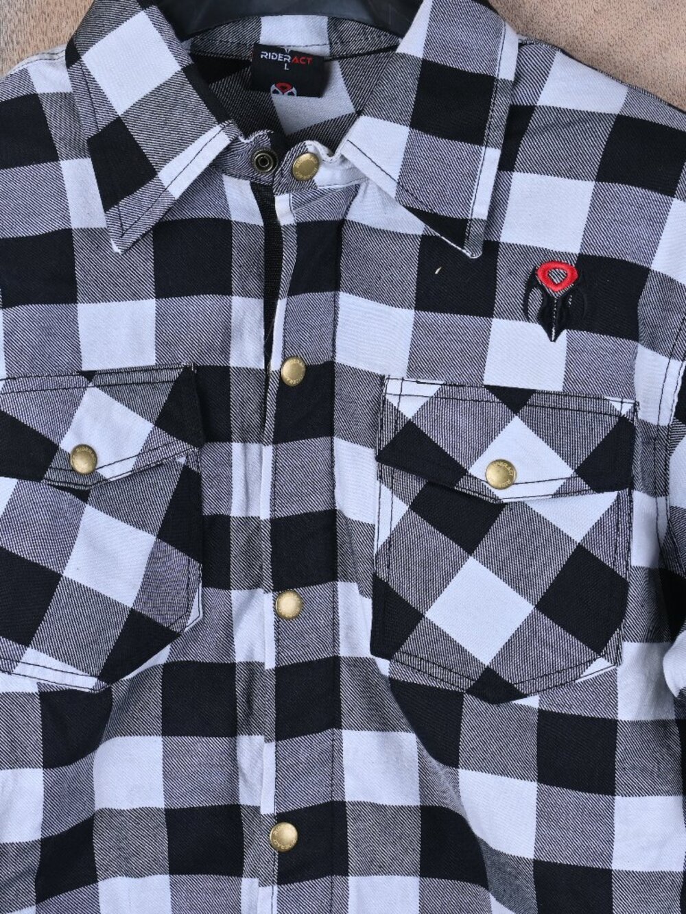 RIDERACT Reinforced Riding Shirt Men’s Black White